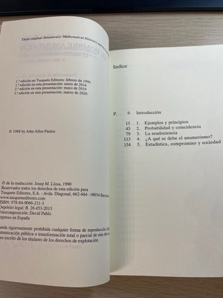 Libro - El hombre anumérico
