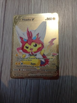 Carta Pokémon Pikachu V Metálica