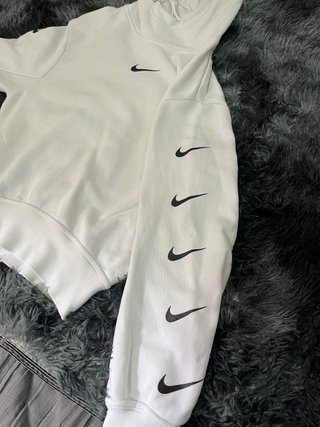 Sudadera Nike Blanca Capucha Multi Swoosh
