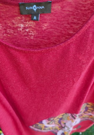Camiseta sin mangas Surkana,estampado de elefante