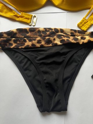 Bikini Talla M-L Amarillo y Negro