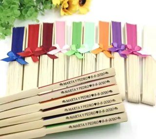 Lote 50 abanicos personalizados