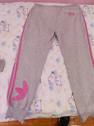 Chándal Adidas Gris y Rosa