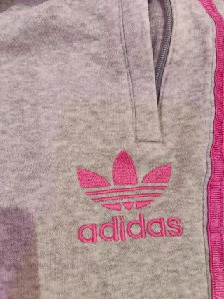 Chándal Adidas Gris y Rosa