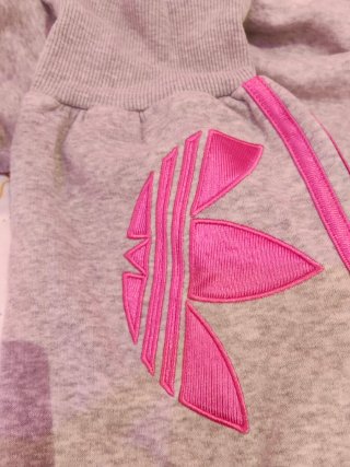 Chándal Adidas Gris y Rosa