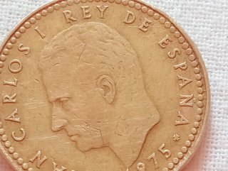 Moneda 1975 Carlos I Rey de España