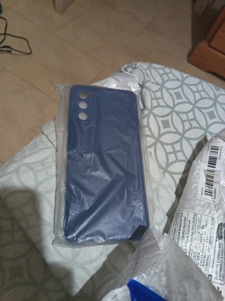 Funda azul para móvil