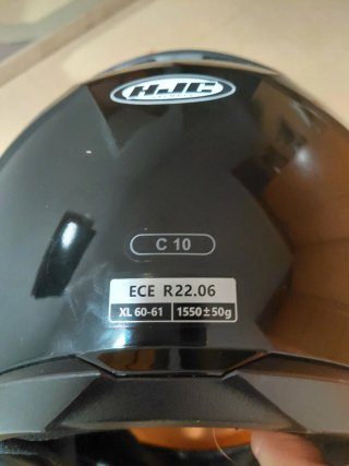 Casco de moto HJC negro