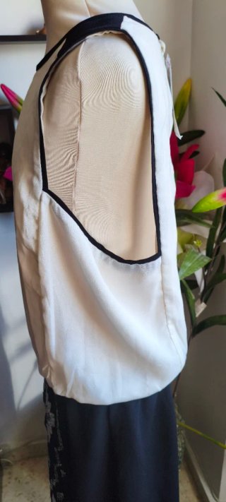Vestido Fiesta Suiteblanco Negro/Blanco Talla L