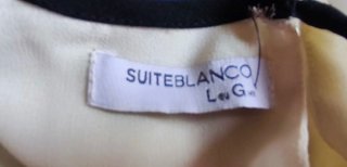 Vestido Fiesta Suiteblanco Negro/Blanco Talla L