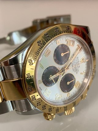 Rolex Daytona Oro y Plata Cronógrafo