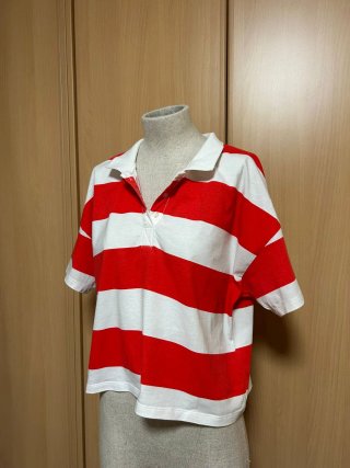Polo Lefties rayas rojo y blanco mujer