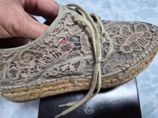 Alpargatas Gaimo de Encaje beige