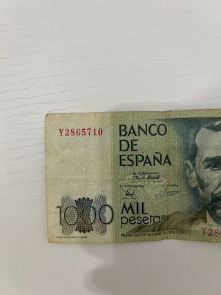 Banconota 1000 pesetas Spagna