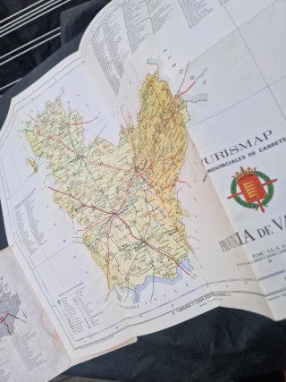 Mapa Antiguo Carreteras Valladolid Turismap