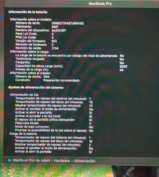 MacBook Pro 15 Intel Core i7 16GB RAM 250GB