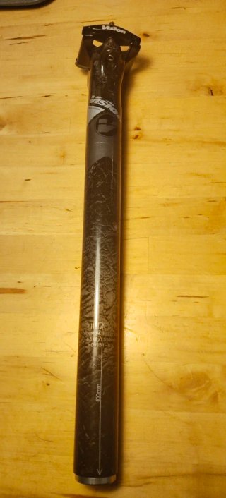 Tija Vision Metron Carbono 31.6mm alta gama.