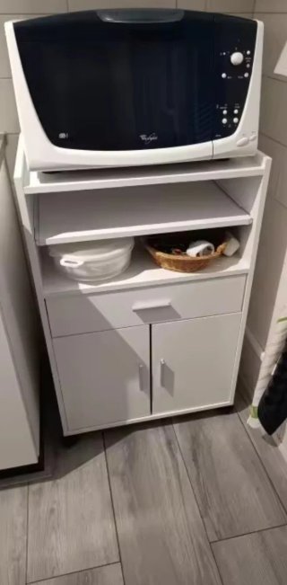 Carrito Auxiliar Cocina Blanco