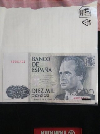 Billete 10.000 pesetas 1985