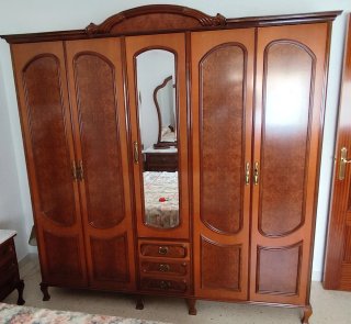 Conjunto dormitorio matrimonio madera