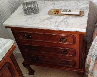 Conjunto dormitorio matrimonio madera
