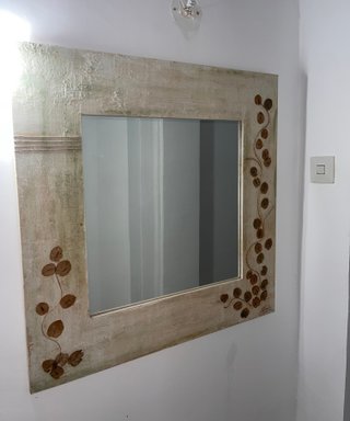 Espejo grande madera 80x80