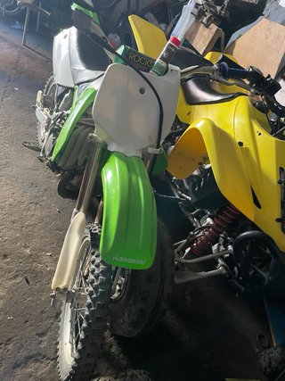 Kawasaki KX 85 Verde y Blanca