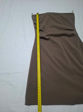Vestido Zara Beige/Marrón