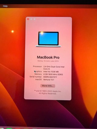 MacBook Pro 2013 LEER