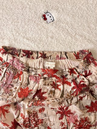 Falda larga estampada floral