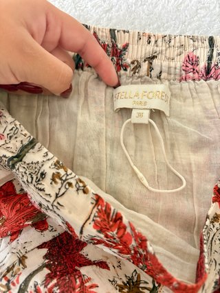 Falda larga estampada floral