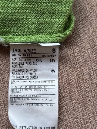 Chaqueta verde talla única