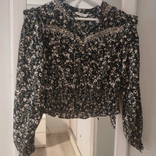Blusa corta floral Mango Teen XS