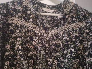 Blusa corta floral Mango Teen XS