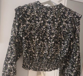 Blusa corta floral Mango Teen XS