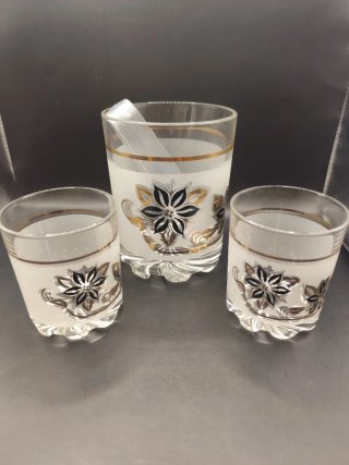 Conjunto Italiano Copos Whisky Vintage Anos 70
