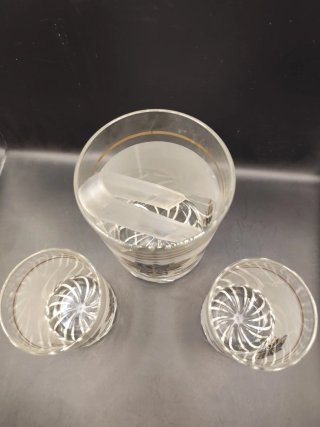 Conjunto Italiano Copos Whisky Vintage Anos 70