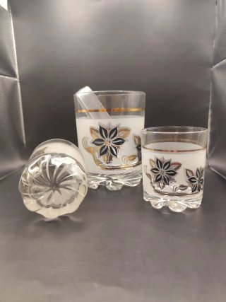Conjunto Italiano Copos Whisky Vintage Anos 70