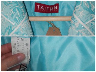 Chaqueta Taifun turquesa con estampado