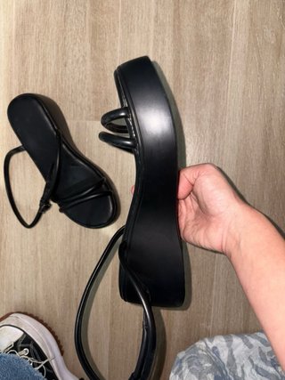 Sandalias de plataforma negras