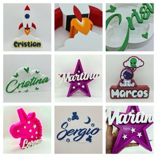 REGALOS PERSONALIZADOS  impresos en 3D