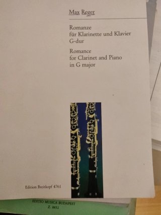 Max Reger Romanze para Clarinete y Piano