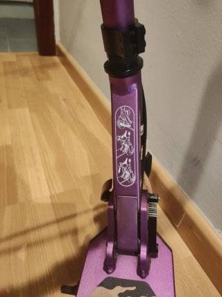 Patinete Oxelo Morado Camuflaje