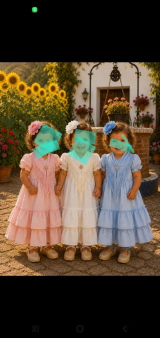 Traje de flamenca niña