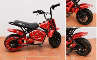 Moto Eléctrica Infantil NEON Roja Spiderman