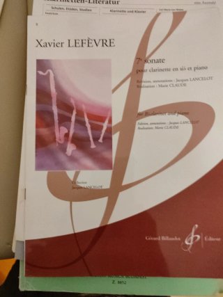 Partitura Xavier Lefèvre 7º sonate