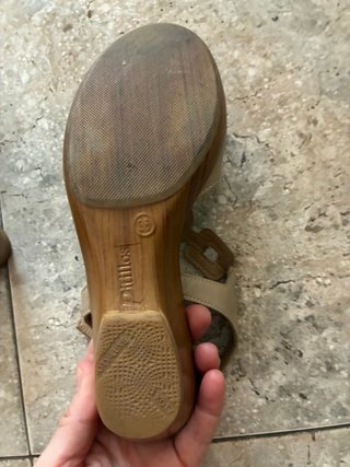 Sandalias Pitillo Beige/Marrón Talla 36
