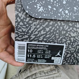 Jordan Spizike Low Zapatillas Blancas Rojas