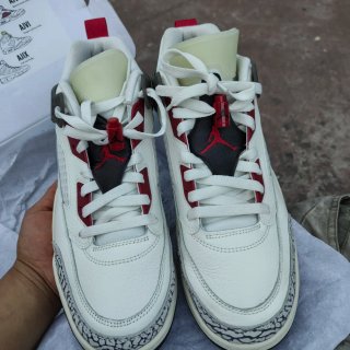Jordan Spizike Low Zapatillas Blancas Rojas