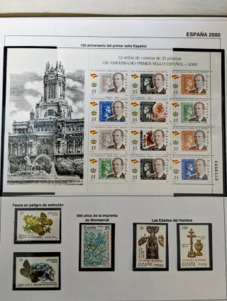 Álbum  Sellos España Monarquia 1997-2002 nuevos**